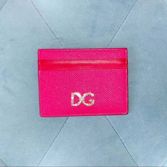 Dolce & Gabbana Accessories - Dolce & Gabbana Card Holder with Crystal Logo